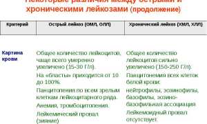 Хронический лейкоз: отличие от острого, симптомы, лечение
