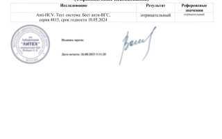 Анализ на антитела к гепатиту в