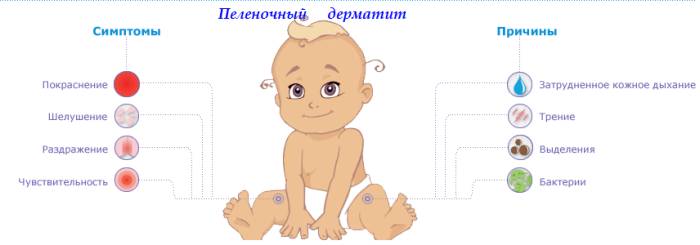 Симптомы пленочного дерматита Симптомы пленочного дерматита