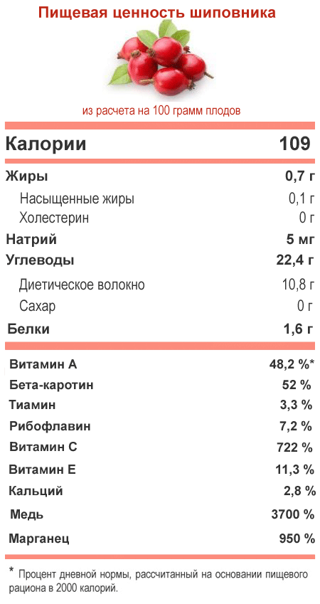 Пищевая ценность шиповника Пищевая ценность шиповника